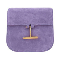 Suede Leather Tara Mini Crossbody - Hyacinth