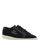 Court Classic SL/06 Embroidered Sneakers In Canvas And Smooth Leather - Black
