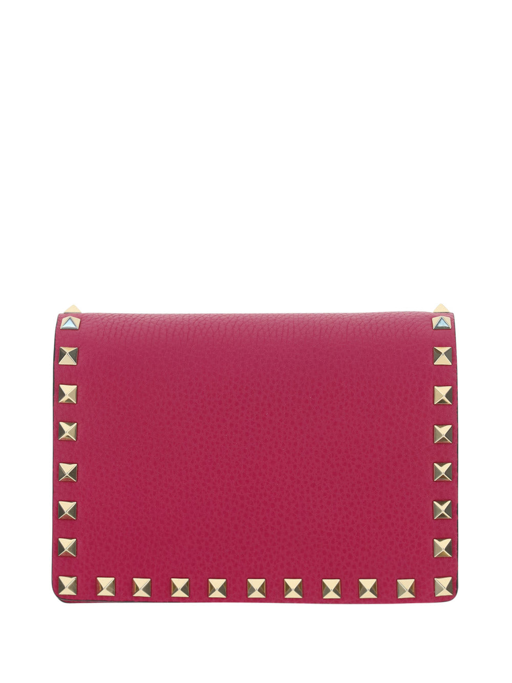 Rockstud Calfskin Chain Pouch - Blossom