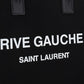 Rive Gauche N/S Tote Bag In Printed Canvas And Leather - Black