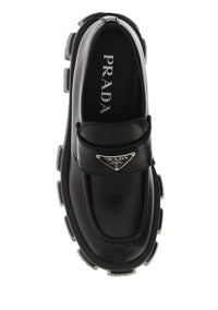 Monolith Brushed Leather Loafers - Black