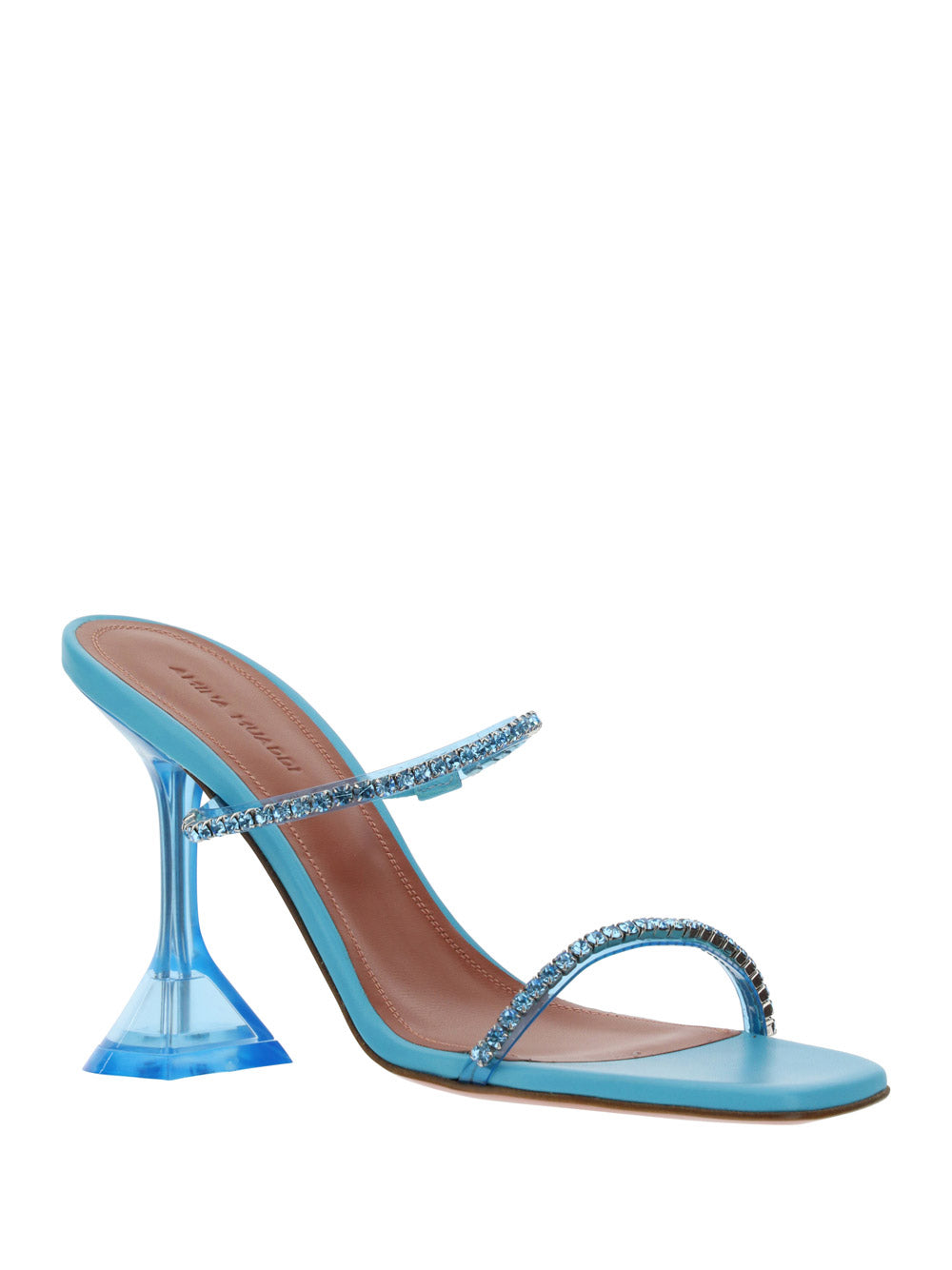Gilda Crystal Sandals - Aqua Blue