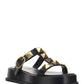 Roman Stud Flatform Sandals - Black