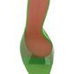 Lupita Glass 70mm PVC Mules - Green
