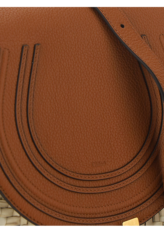 Small Marcie Cross-Body Basket - Brown