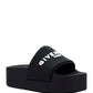 Platform Paris Sandals in Rubber - Black
