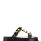Roman Stud Flatform Sandals - Black