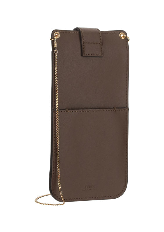 Phone Leather Pouch - Brown