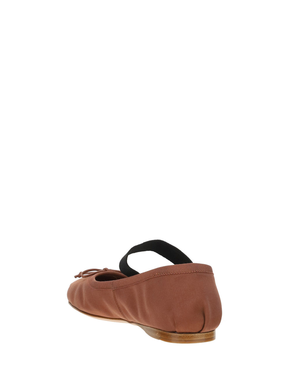 Satin Ballerinas - Cocoa Brown