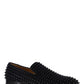 Dandelion Spikes Loafers in Suede - Black