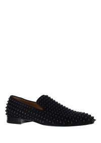Dandelion Spikes Loafers in Suede - Black