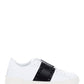 Rockstud Untitled Sneakers in Calfskin Leather with Tonal Stude - White/Black
