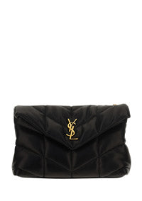 Puffer Toy Bag In Quilted Lambskin - Black