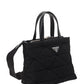 Re-Nylon Padded Tote Bag - Black.