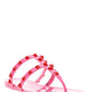Rockstud Flat Rubber Sandal - Pink.