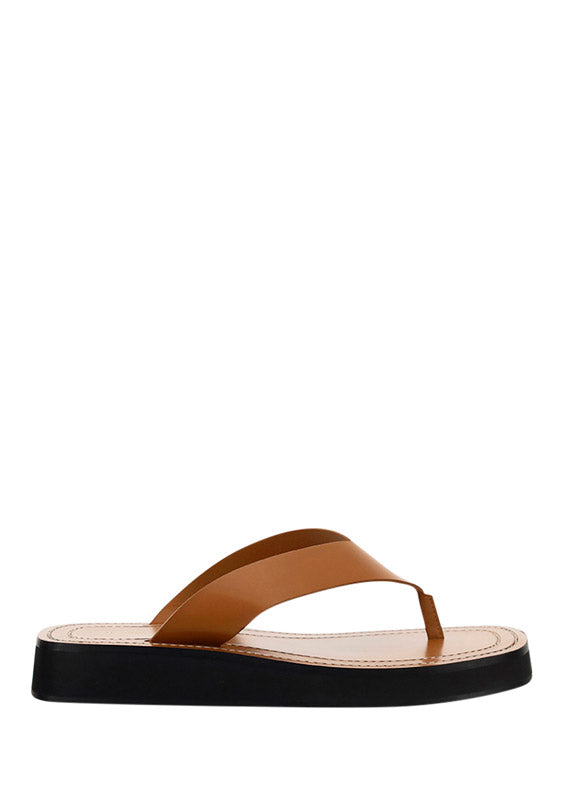 Ginza Leather Sandals - Tan
