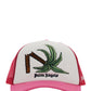 Broken Palm Trucker Hat - Pink / White