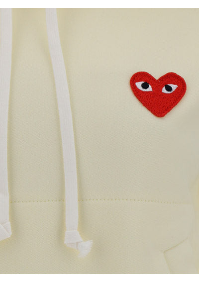 Heart-embroidered Pullover Hoodie