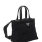 Re-Nylon Padded Tote Bag - Black.