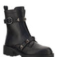 Roman Stud Combat Boot With Tonal Studs 40mm - Black