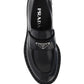 Brushed Leather Loafers - Black