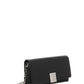 4g Wallet in Box Leather With Chain - Black.