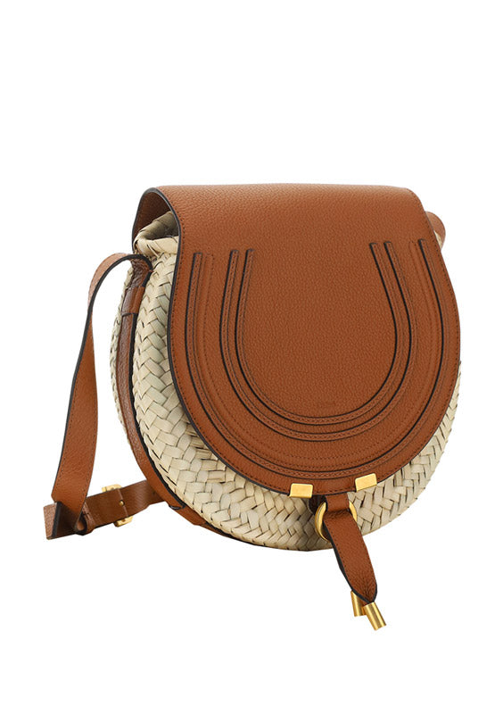 Small Marcie Cross-Body Basket - Brown