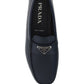 Saffiano Leather Loafers - Baltic Blue