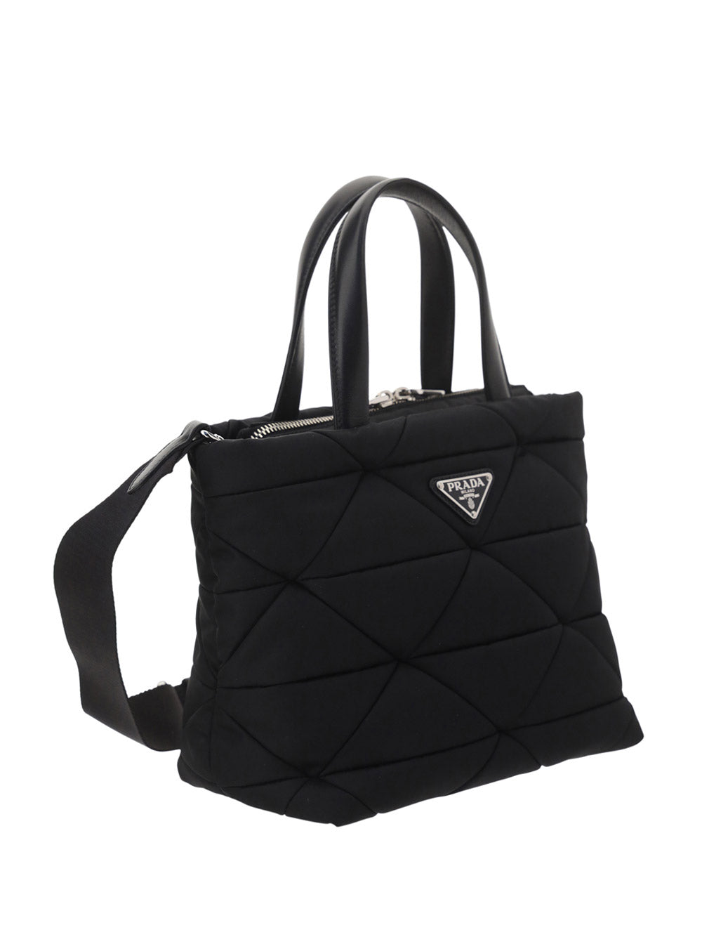 Re-Nylon Padded Tote Bag - Black.