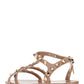 Rockstud Flat Rubber Sandals - Poudre