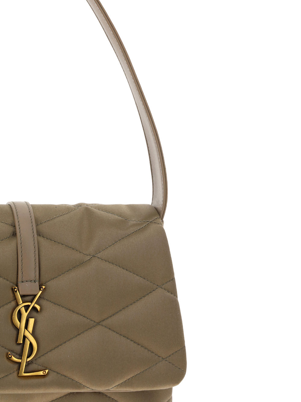 Le 57 Hobo Bag in Shiny Fabric - Mousse