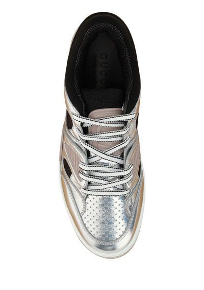 Men's Gucci Basket Sneakers - Silver