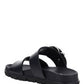 Strap Sandal with Buckle - Black