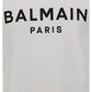 Cotton Printed Balmain Paris Logo T-shirt - White