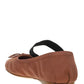 Satin Ballerinas - Cocoa Brown