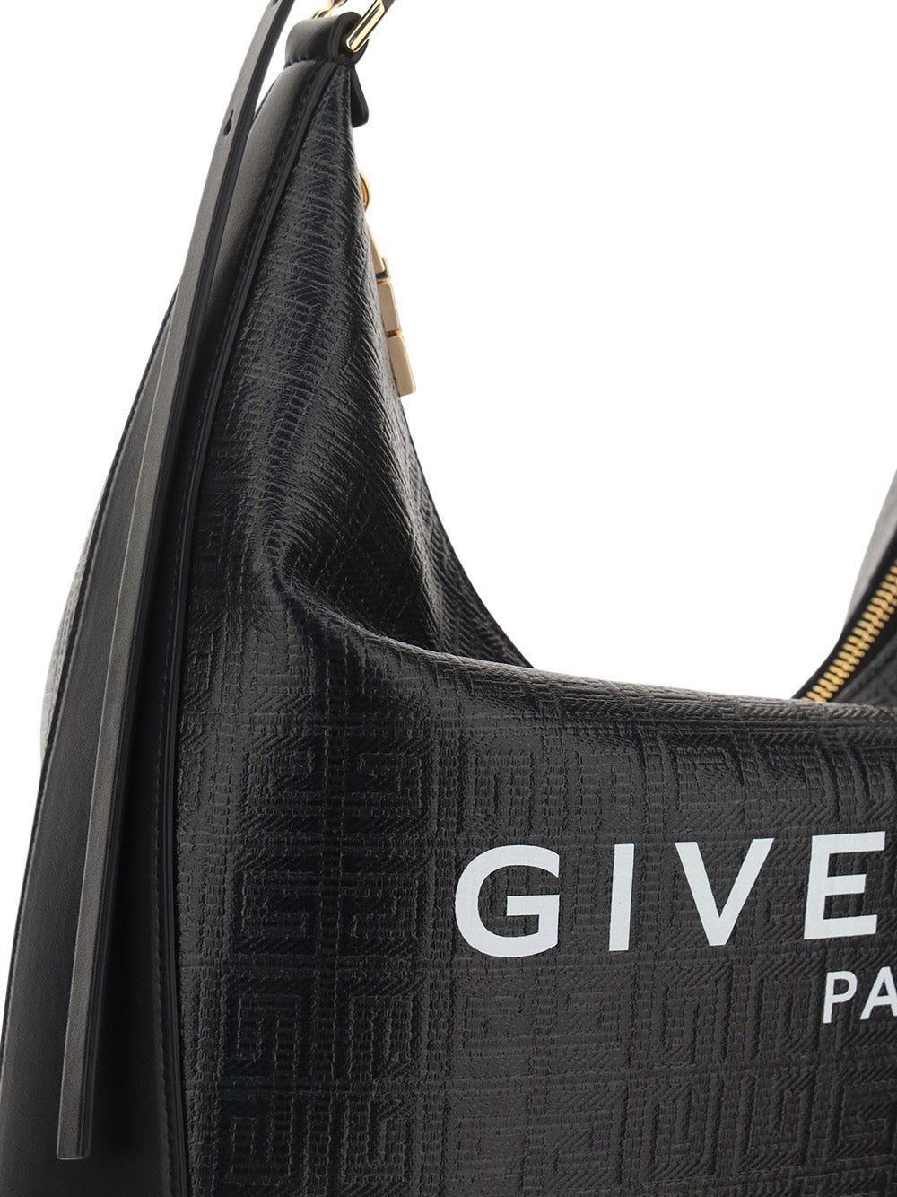 Moon Cut Out bag in 4G Coated Canvas - Black