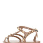 Rockstud Flat Rubber Sandals - Poudre