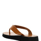 Ginza Leather Sandals - Tan