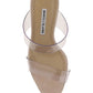Scolto PVC Open Toe Mules - Beige.