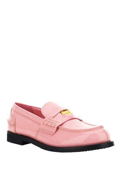 Patent Leather Loafers - Pink