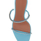 Gilda Crystal Sandals - Aqua Blue