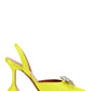 Rosie Sling Satin Pump - Yellow