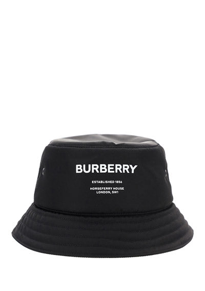 Horseferry Print Nylon Bucket Hat - Black