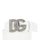 Belt with DG logo buckle - White