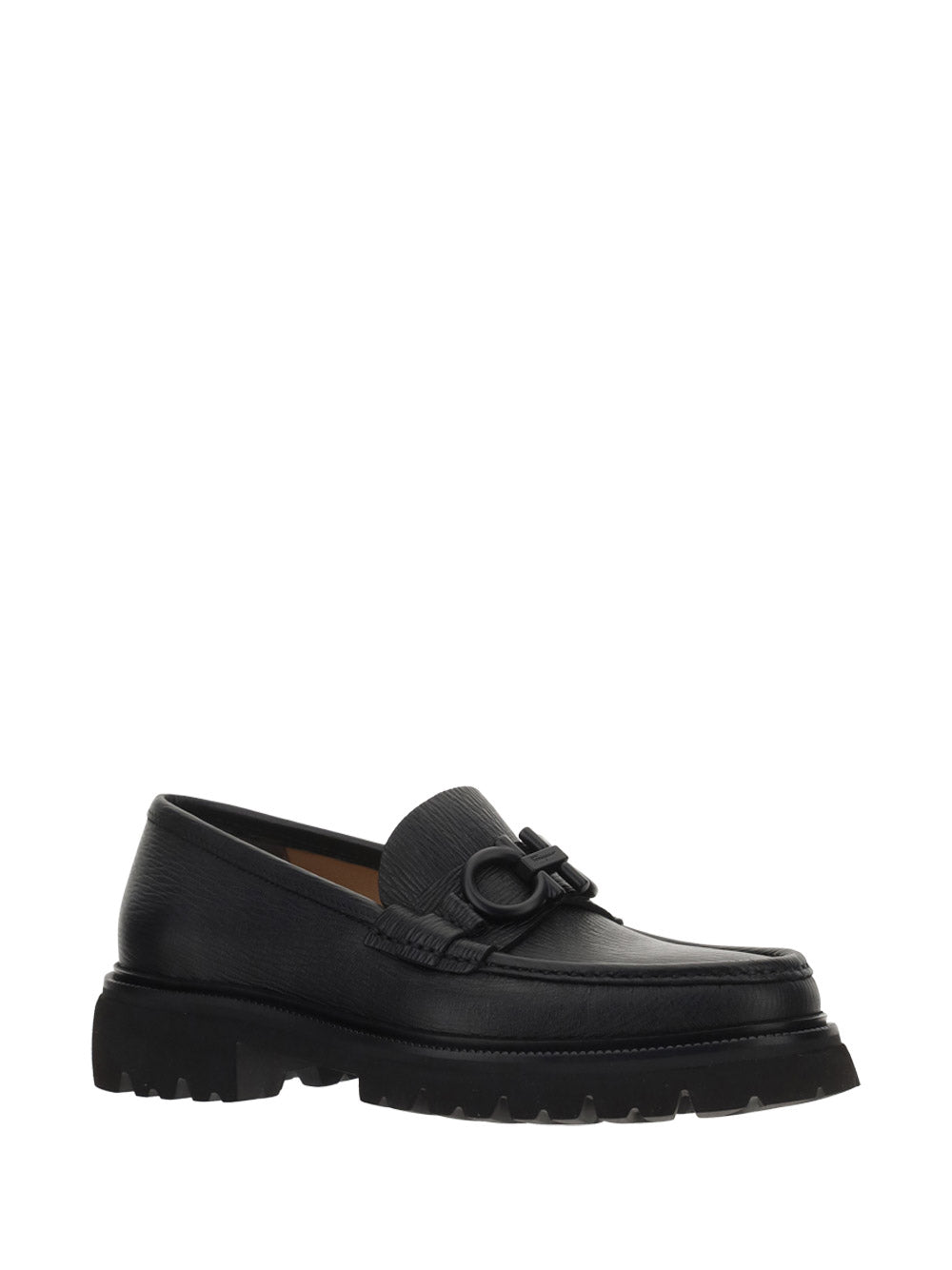 Moccasin With Gancini Ornament - Black