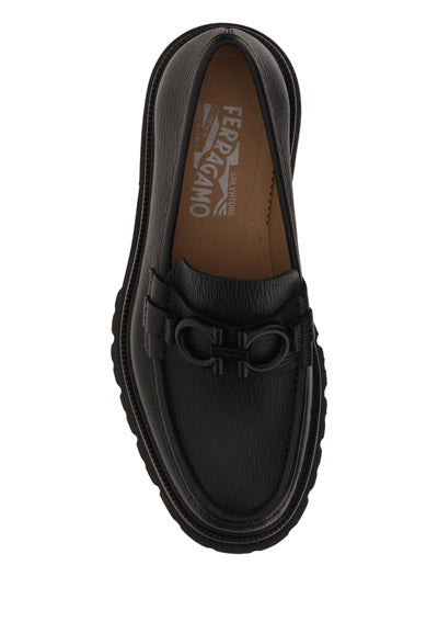 Moccasin With Gancini Ornament - Black