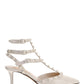 Rockstud  Pumps with Tonal Studs - White