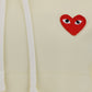 Heart-embroidered Pullover Hoodie