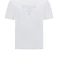 Cotton Embroidered  T-Shirt - White