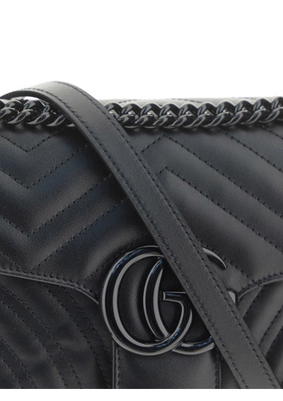 GG Marmont Small Shoulder Bag - Black